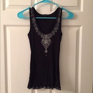 Express jewel embellished tank